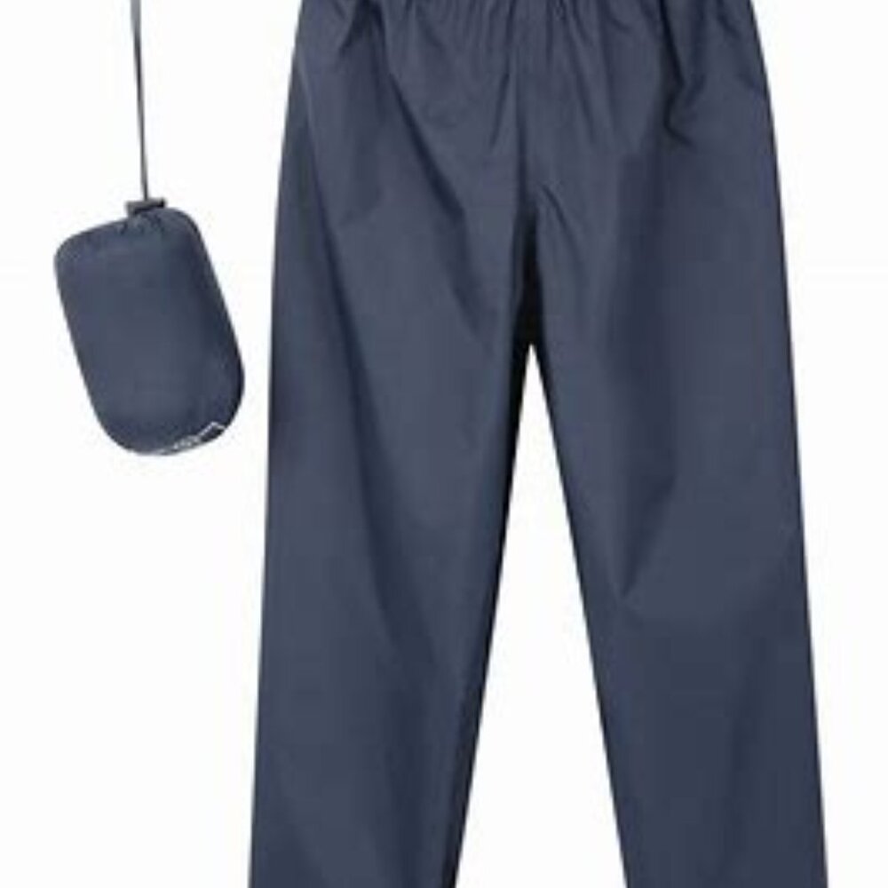 CLEARANCE!  Mountain Warehouse: Pakka Kids Waterproof Overpants,(Black)Age 11-12
